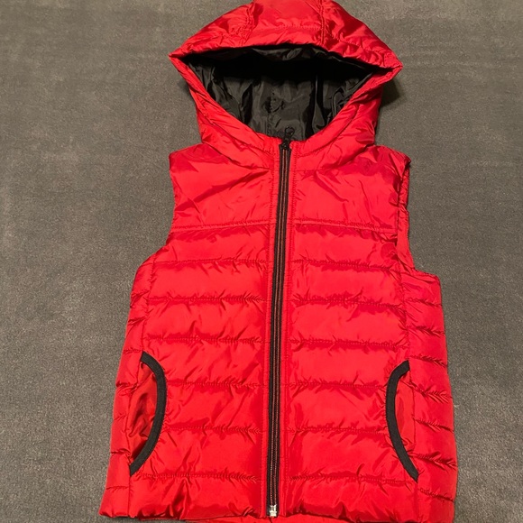 Boys Size 5 Sonoma Goods For Life® Quilted Hood Puffer Vest with Hood Unisex - Picture 1 of 6